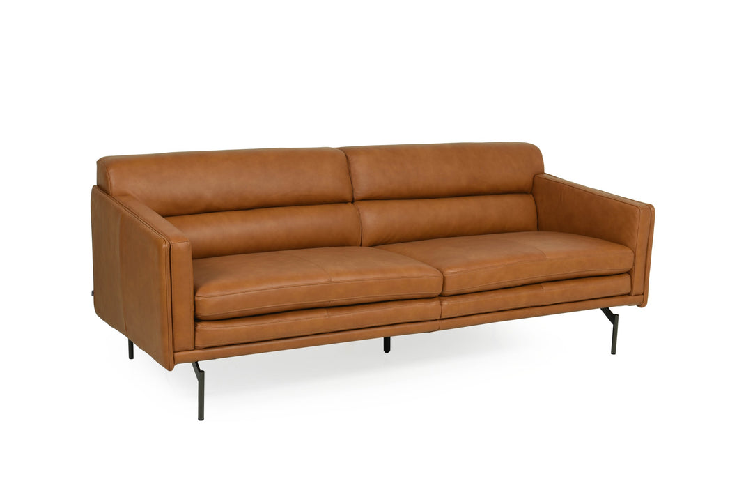 Moroni - McCoy Full Leather Sofa in Tan - 44203BS1961 - GreatFurnitureDeal