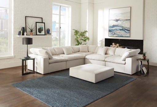 Jackson Furniture - Posh 6 Piece Modular Sectional in Porcelain - 4445-59-31-31-59-31-59-Porcelain - GreatFurnitureDeal