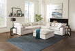 Jackson Furniture - Posh 6 Piece Modular Sectional in Porcelain - 4445-59-31-59-31-59-28-Porcelain - GreatFurnitureDeal