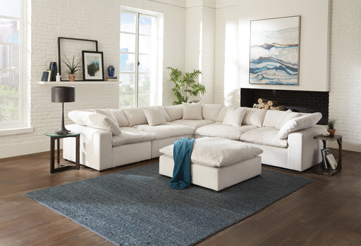 Jackson Furniture - Posh 5 Piece Modular Sectional in Porcelain - 4445-59-31-59-31-59-Porcelain - GreatFurnitureDeal