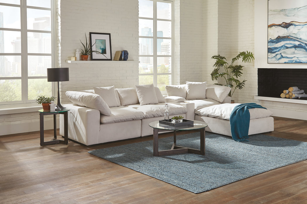 Jackson Furniture - Posh 5 Piece Modular Sectional in Porcelain - 4445-59-31-88-59-28-Porcelain - GreatFurnitureDeal