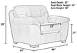 Jackson Furniture - Grant 3 Piece Living Room Set in Silt - 4453-03-3SET-SILT - GreatFurnitureDeal