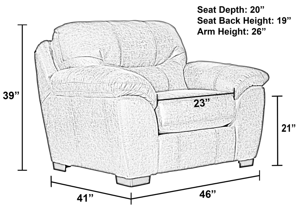 Jackson Furniture - Grant 4 Piece Living Room Set in Silt - 4453-03-4SET-SILT - GreatFurnitureDeal