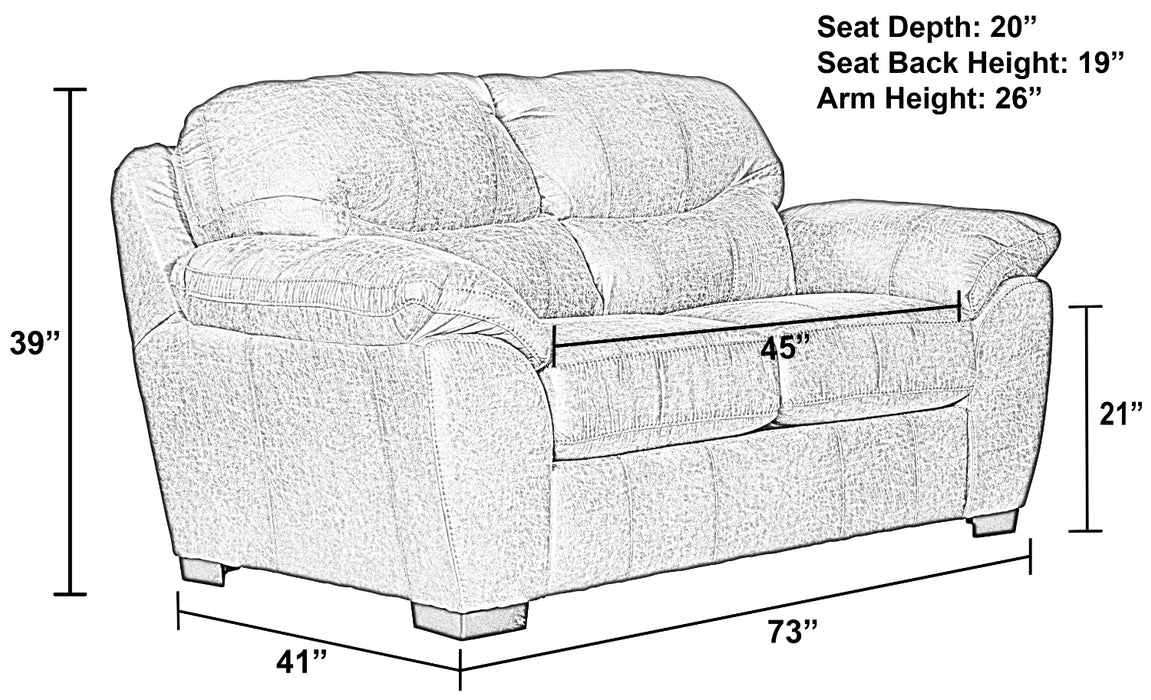 Jackson Furniture - Grant 2 Piece Sofa Set in Silt - 4453-03-S+L-SILT - GreatFurnitureDeal