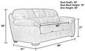Jackson Furniture - Grant Bonded Leather Sofa in Silt - 4453-03-SILT - GreatFurnitureDeal