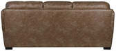 Jackson Furniture - Grant Bonded Leather Sofa in Silt - 4453-03-SILT - GreatFurnitureDeal