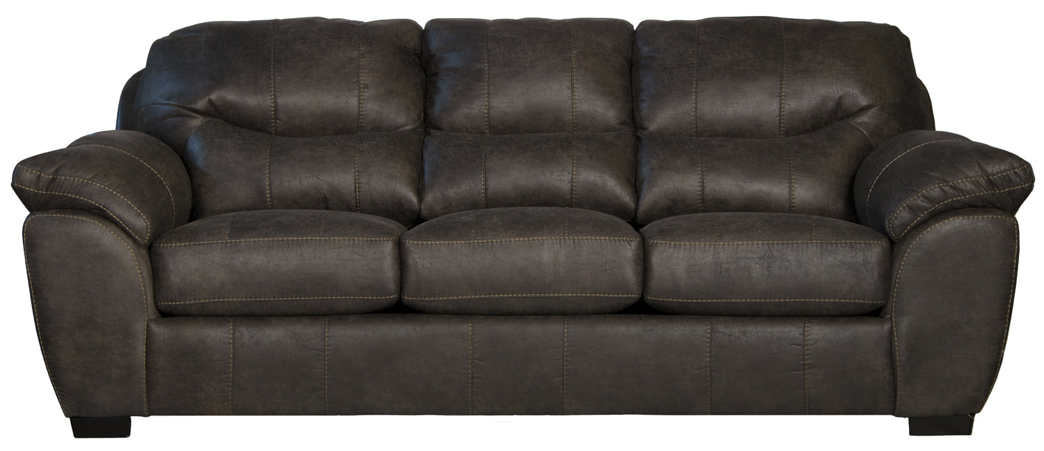 Jackson Furniture - Grant Bonded Leather Sofa in Steel - 4453-03-STEEL