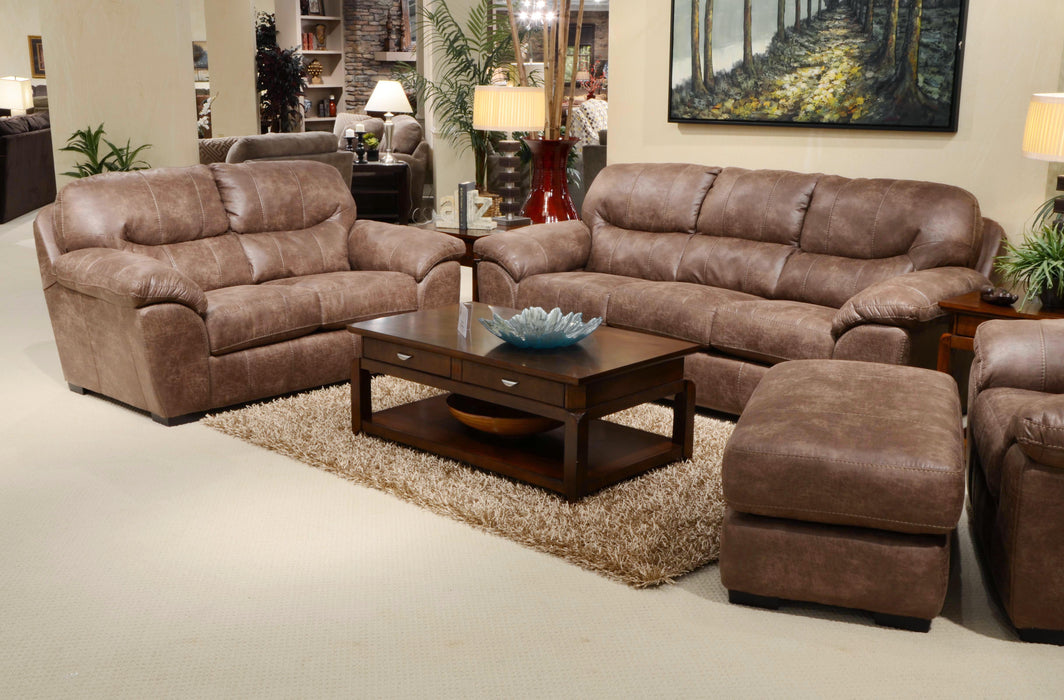 Jackson Furniture - Grant Bonded Leather Sofa in Silt - 4453-03-SILT - GreatFurnitureDeal