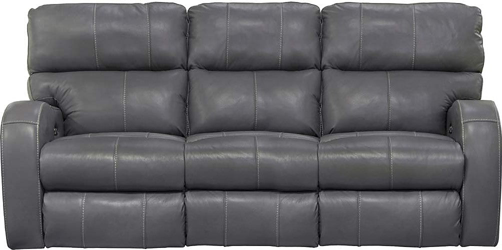 Catnapper - Angelo 2 Piece Power Reclining Sofa Set in Gunmetal - 64461-462-GUNMETAL - GreatFurnitureDeal