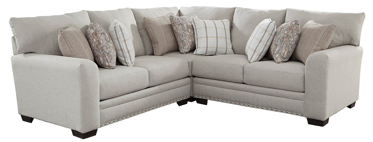 Jackson Furniture - Middleton 3 Piece Modular Sectional in Cement - 4478-46-59-42-CEMENT - GreatFurnitureDeal