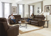 Catnapper - Fredda Power Headrest Power Lay Flat Reclining Sofa w/Zero Gravity in Coffee - 64481-COFFEE - GreatFurnitureDeal