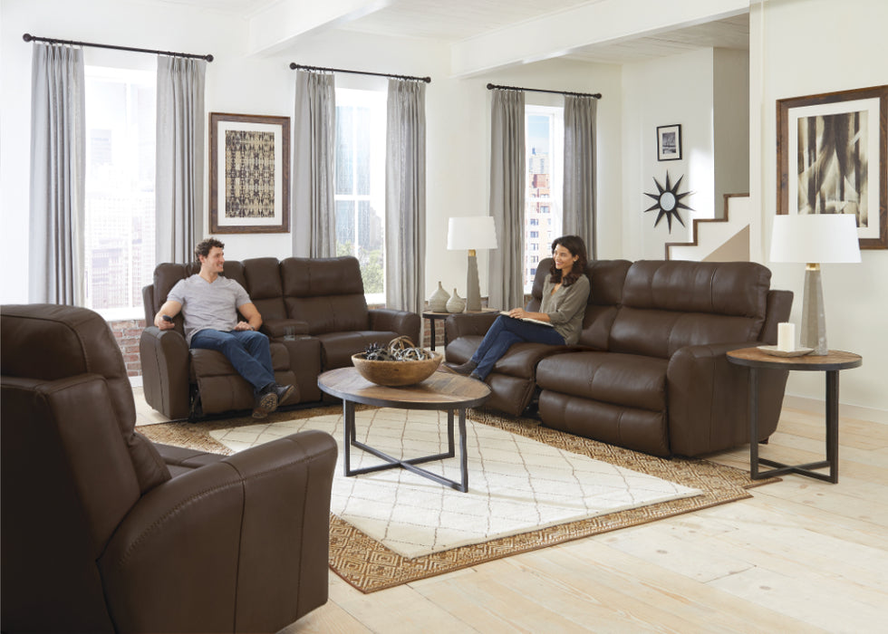 Catnapper - Fredda 2 Piece Power Reclining Living Room Set in Coffee - 64481-89-COFFEE