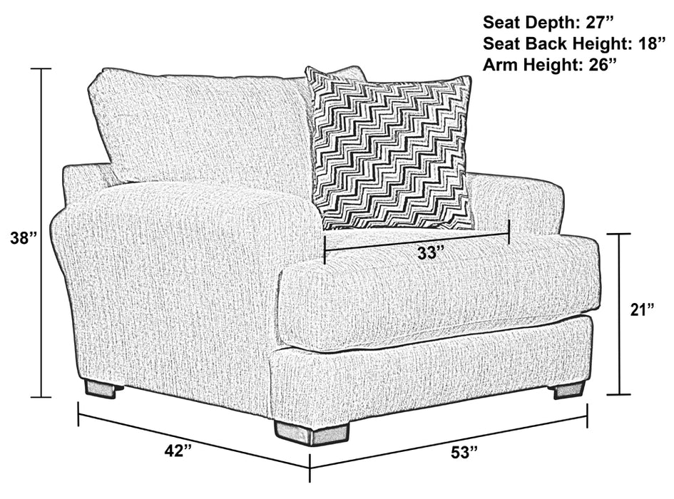 Jackson Furniture - Ava 2 Piece Chair & 1-2 Set in Cashew - 4498-01-10-CASHEW - GreatFurnitureDeal