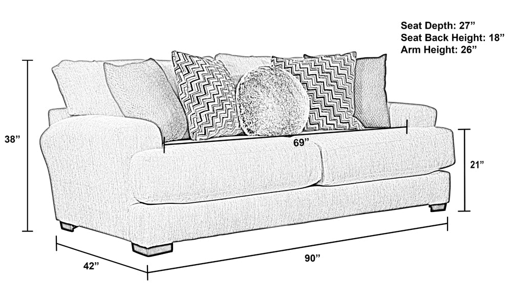 Jackson Furniture - Ava 2 Piece Sofa Set in Cashew - 4498-03-02-CASHEW - GreatFurnitureDeal