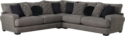Jackson Furniture - Ava 3 Piece Sectional in Pepper - 4498-63-59-73-PEPPER - GreatFurnitureDeal