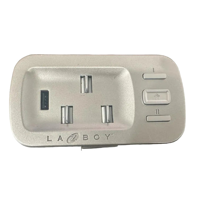 La-Z-Boy- Replacement Power Recliner 3 Switch Side Control Panel w/ USB 10.000216 - GreatFurnitureDeal