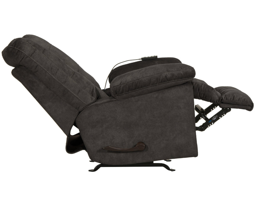 Catnapper - Manfred Rocker Recliner w/Heat & Massage in Ebony - 4513-2-EBONY - GreatFurnitureDeal