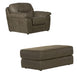 Jackson Furniture - Bradshaw Chair with Ottoman in Mushroom - 4530-01-10-MUSHROOM - GreatFurnitureDeal