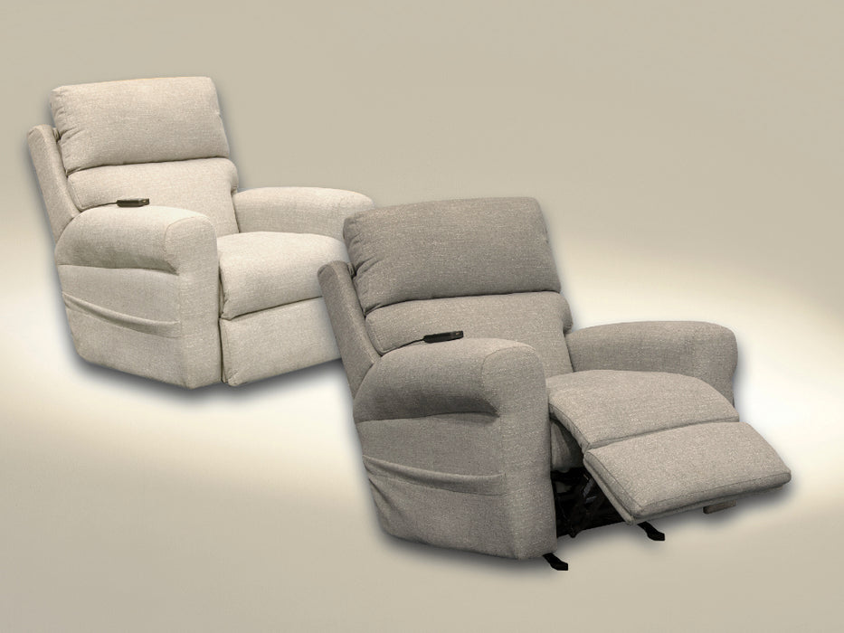 Catnapper - Unity Power Headrest Power Rocker Recliner w/CR3 Heat/Massage in Linen - 764539-2-LINEN - GreatFurnitureDeal