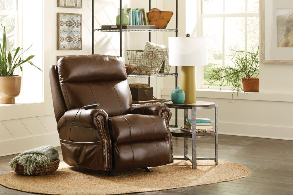 Catnapper - Vito Power Headrest Power Rocker Recliner in Brown - 64540-2-BROWN - GreatFurnitureDeal
