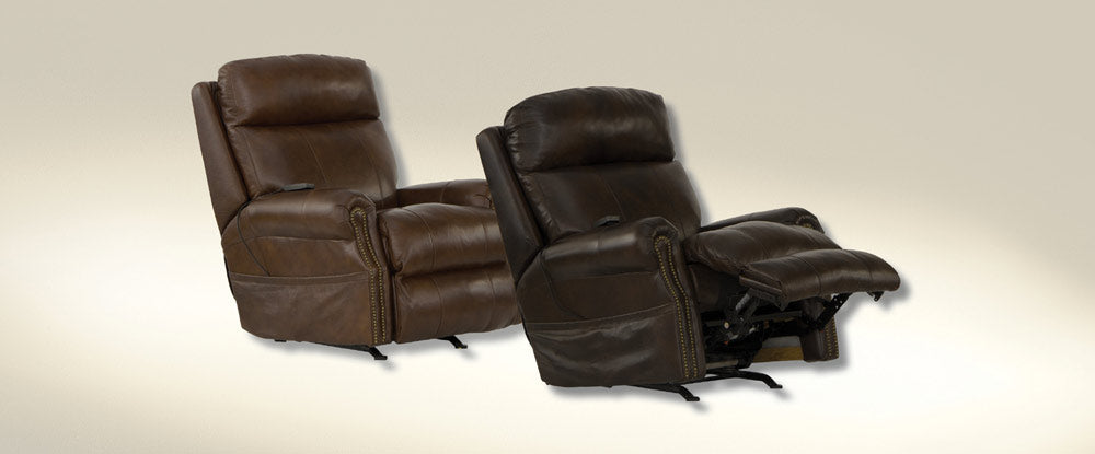 Catnapper - Vito Power Headrest Power Rocker Recliner in Brown - 64540-2-BROWN - GreatFurnitureDeal