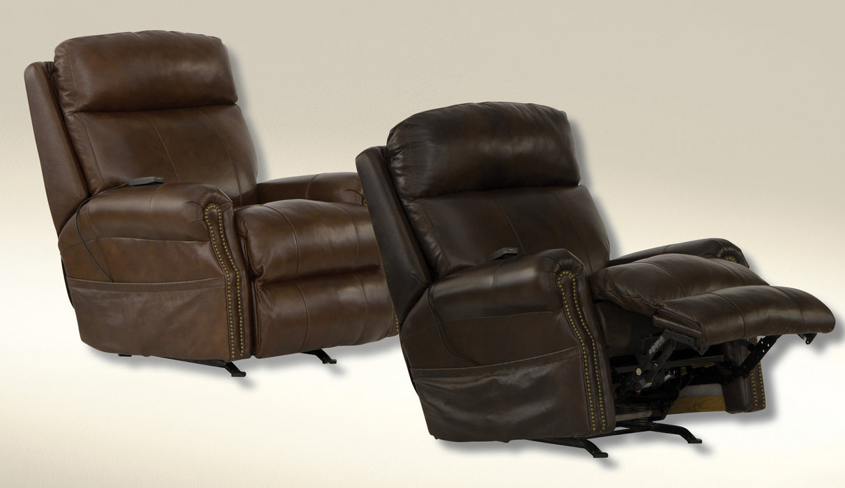 Catnapper - Vito Power Headrest Power Rocker Recliner in Cocoa - 64540-2-COCOA - GreatFurnitureDeal