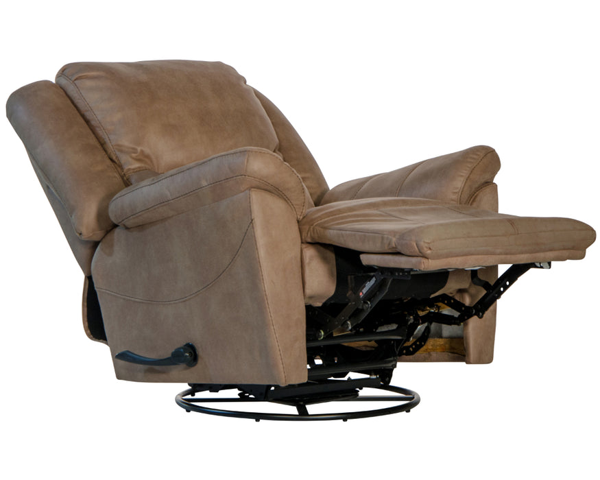 Catnapper - Cole Chaise Swivel Glider Recliner in Camel - 4566-5-CAMEL - GreatFurnitureDeal