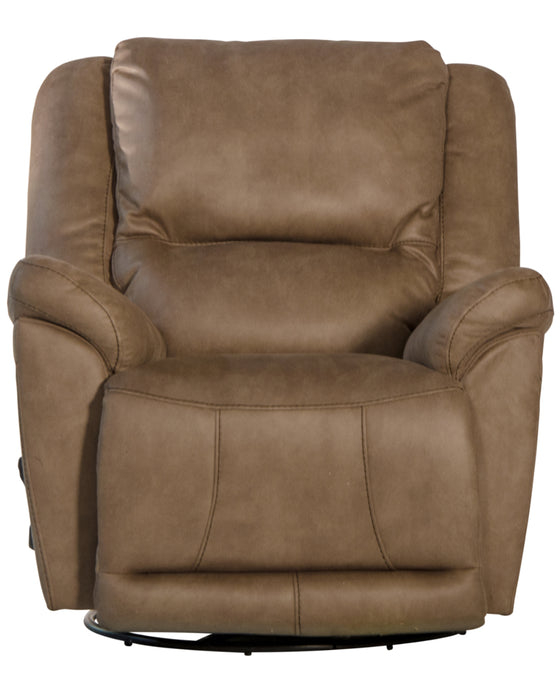 Catnapper - Cole Chaise Swivel Glider Recliner in Camel - 4566-5-CAMEL - GreatFurnitureDeal