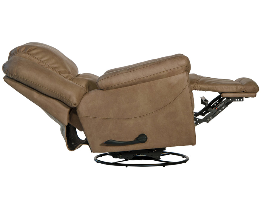 Catnapper - Cole Chaise Swivel Glider Recliner in Camel - 4566-5-CAMEL - GreatFurnitureDeal