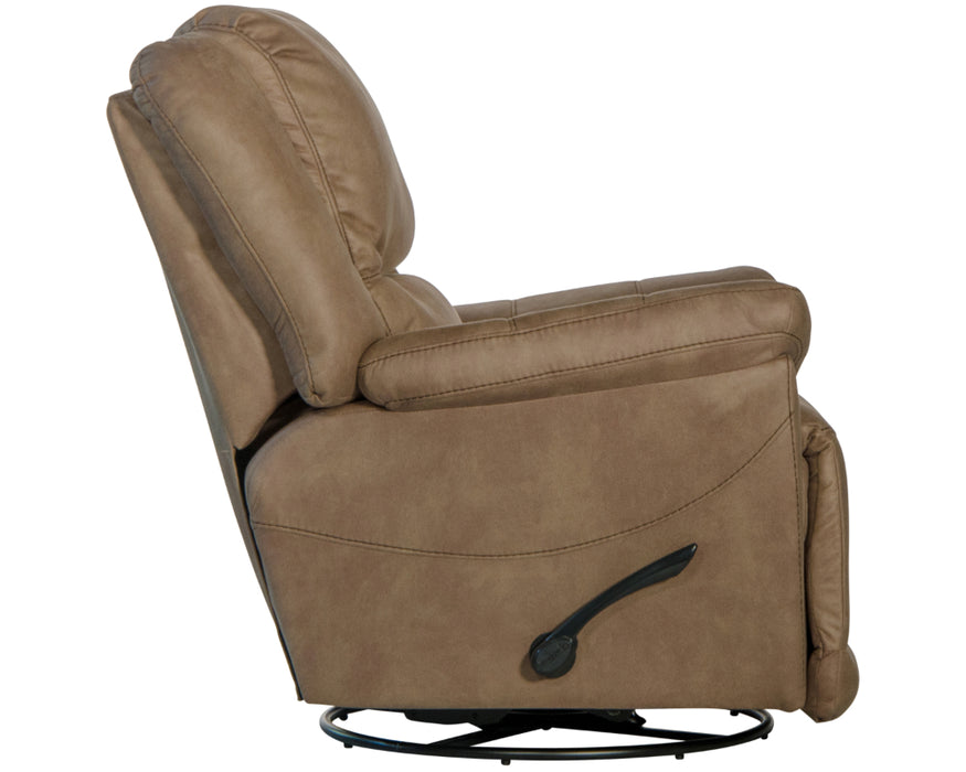 Catnapper - Cole Chaise Swivel Glider Recliner in Camel - 4566-5-CAMEL - GreatFurnitureDeal