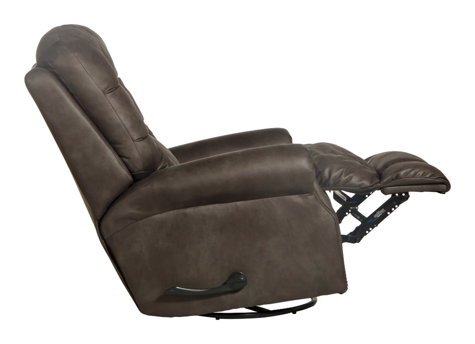 Catnapper - Simpson Swivel Glider Recliner in Steel - 4569-5-STEEL