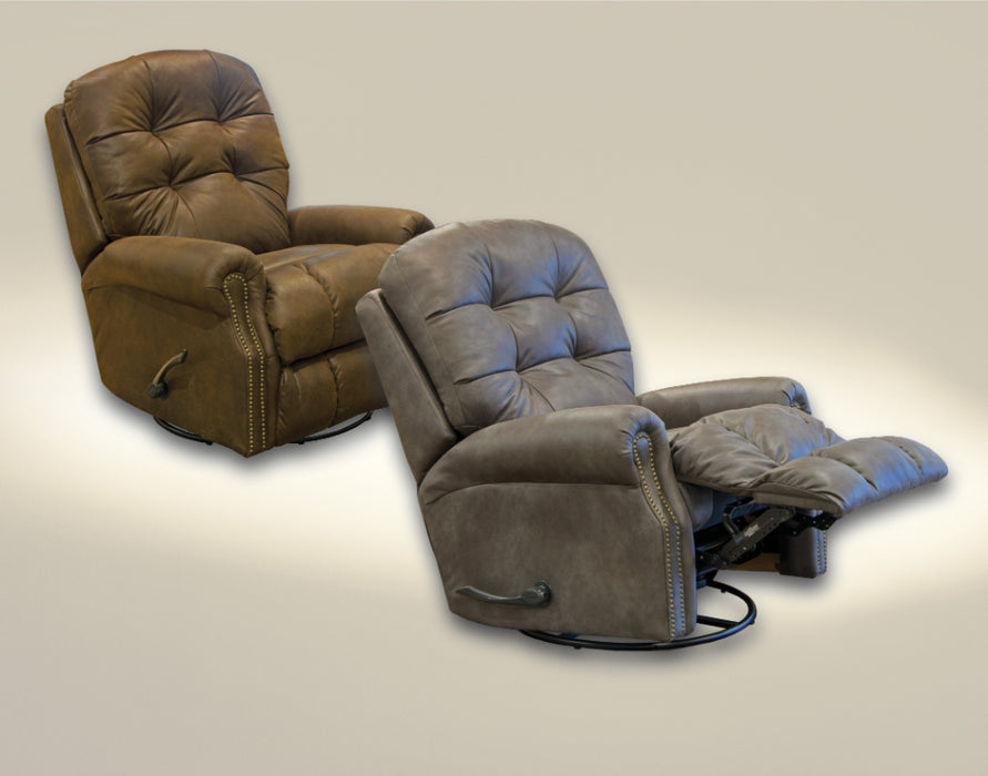Catnapper - Simpson Swivel Glider Recliner in Steel - 4569-5-STEEL