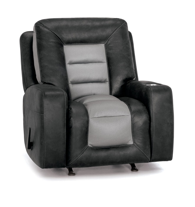 Franklin Furniture - Branson Rocker Recliner w-Cupholder - 4576-HUGO GRAY