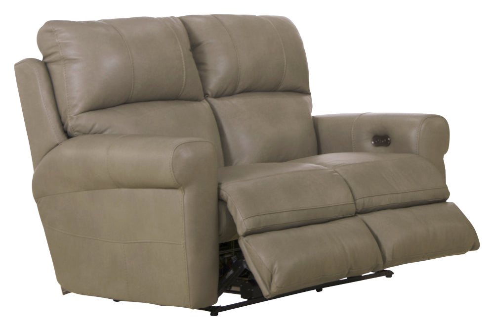 Catnapper - Torretta 3 Piece Power Lay Flat Reclining Living Room Set in Putty - 64571-72-70-PUTTY - GreatFurnitureDeal