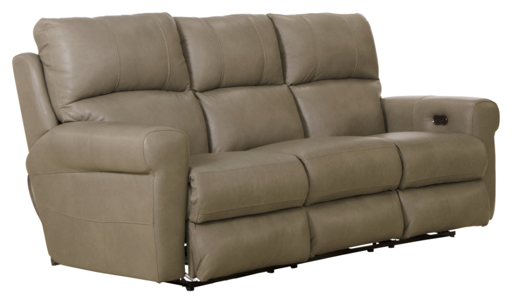 Catnapper - Torretta 2 Piece Power Lay Flat Reclining Sofa Set in Putty - 64571-72-PUTTY - GreatFurnitureDeal