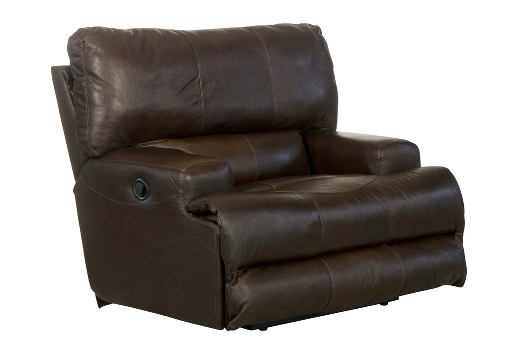 Catnapper - Wembley 3 Piece Power Lay Flat Reclining Living Room Set in Chocolate - 64581-CHO-P-3SET