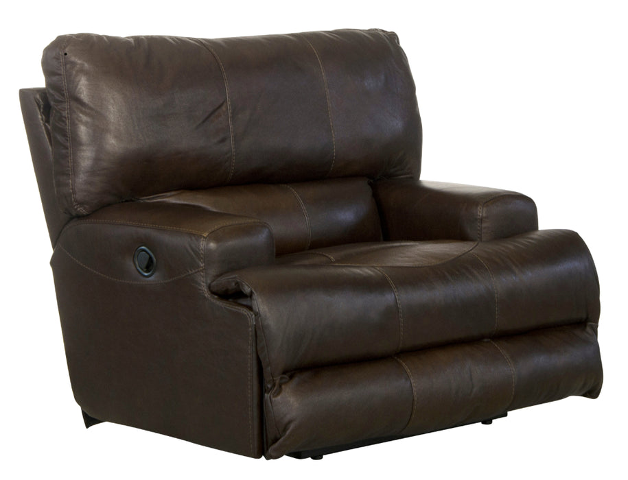 Catnapper - Wembley Power Headrest Power Lumbar Power Leather Recliner in Chocolate - 764580-7-CHOCOLATE-MTO - GreatFurnitureDeal