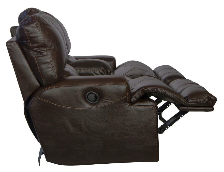 Catnapper - Wembley 3 Piece Lay Flat Reclining Living Room Set in Chocolate - 4581-CHO-3SET - GreatFurnitureDeal
