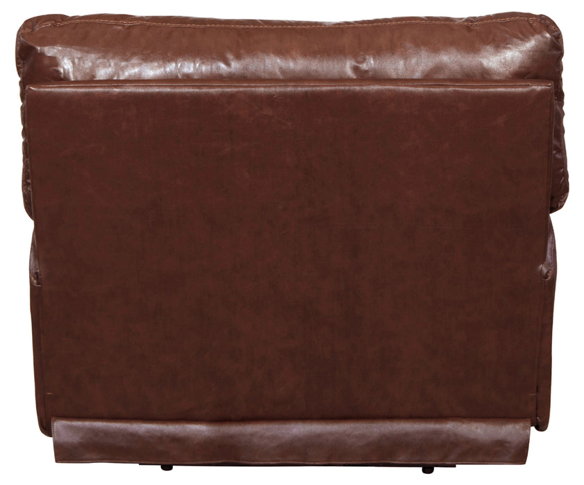 Catnapper - Wembley Power Headrest Power Lumbar Power Leather Recliner in Walnut - 764580-7-WALNUT-MTO - GreatFurnitureDeal