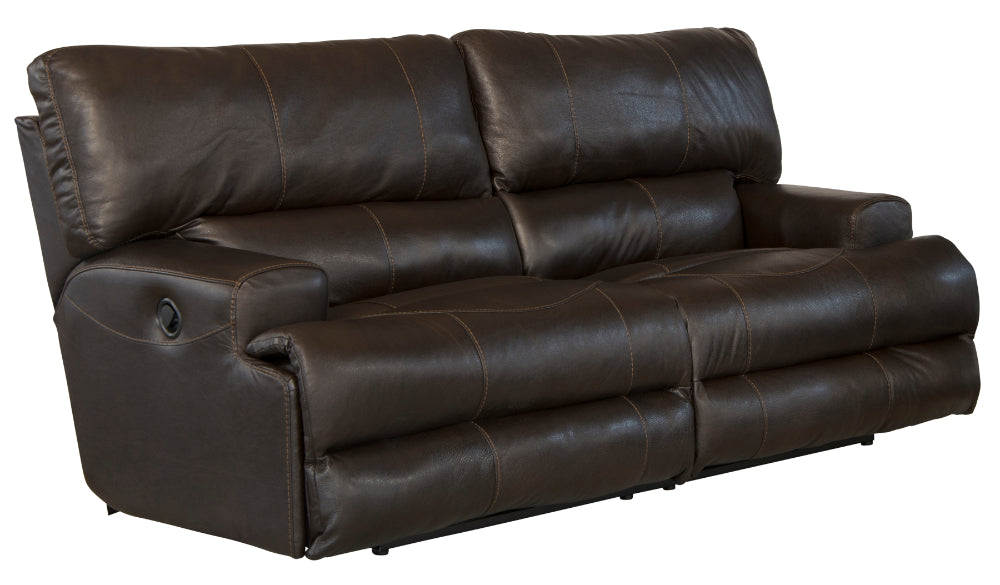 Catnapper - Wembley 2 Piece Power Lay Flat Reclining Sofa Set in Chocolate - 64581-CHO-P-2SET - GreatFurnitureDeal