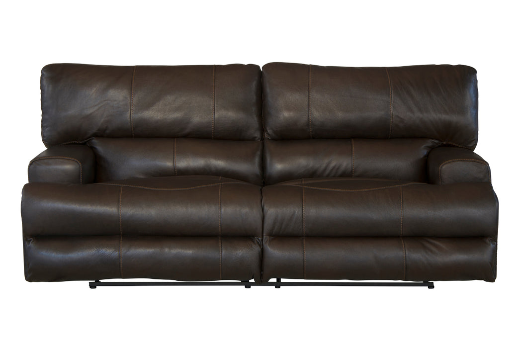 Catnapper - Wembley Power Lay Flat Reclining Sofa in Chocolate - 64581-CHO-P
