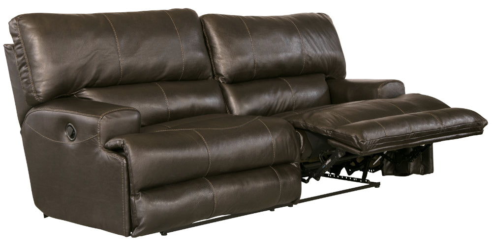 Catnapper - Wembley 2 Piece Power Reclining Sofa Set with Power Headrest & Power Lumbar in Steel - 764581-764589-STEEL-MTO - GreatFurnitureDeal