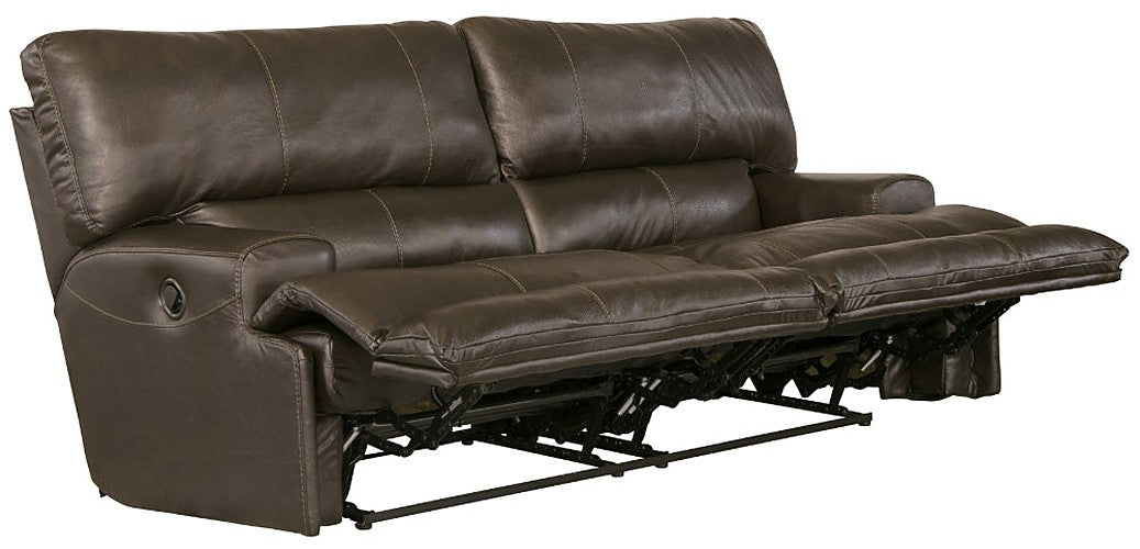Catnapper - Wembley 2 Piece Power Reclining Sofa Set with Power Headrest & Power Lumbar in Steel - 764581-764589-STEEL-MTO - GreatFurnitureDeal
