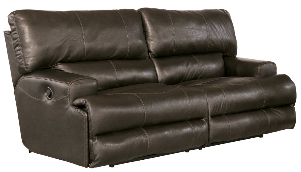 Catnapper - Wembley 2 Piece Power Reclining Sofa Set with Power Headrest & Power Lumbar in Steel - 764581-764589-STEEL-MTO - GreatFurnitureDeal