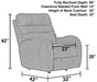 Catnapper - Gadson Power Rocker Recliner in Steel - 64585-2-STEEL - GreatFurnitureDeal