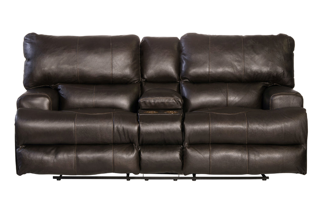 Catnapper - Wembley 2 Piece Lay Flat Reclining Sofa Set in Steel - 4581-STEEL-2SET - GreatFurnitureDeal