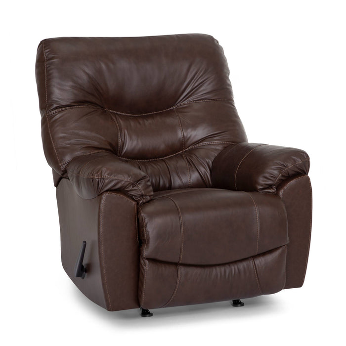 Franklin Furniture - Trilogy Rocker Recliner in Federica Brown Leather - 4595-Brown - GreatFurnitureDeal