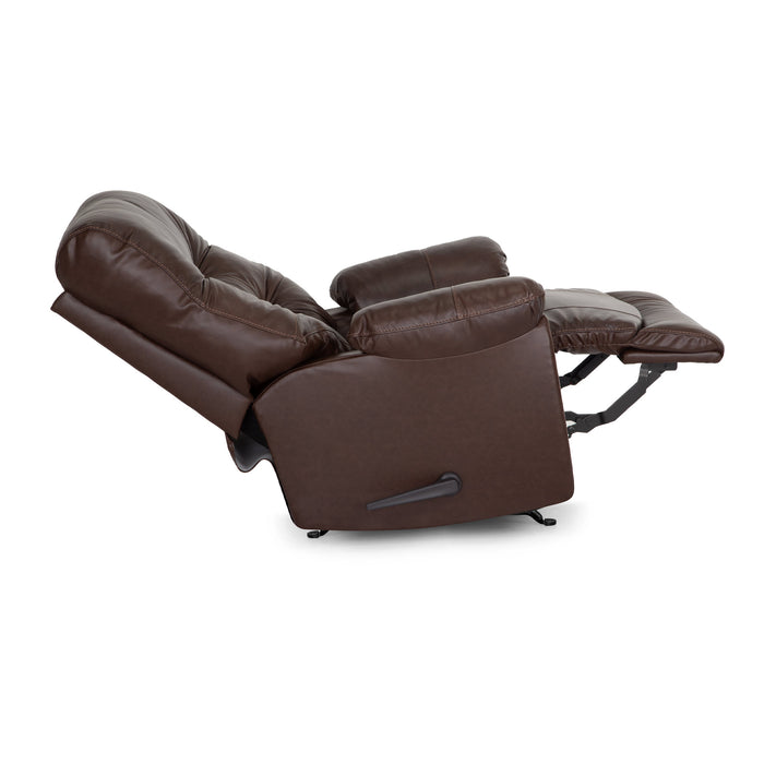 Franklin Furniture - Trilogy Rocker Recliner in Federica Brown Leather - 4595-Brown - GreatFurnitureDeal