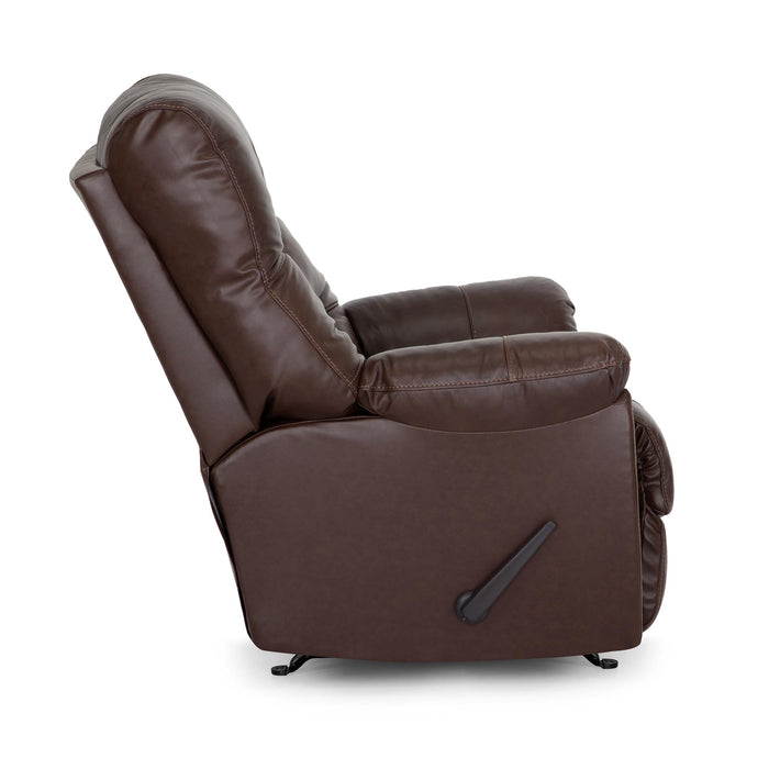 Franklin Furniture - Trilogy Rocker Recliner in Federica Brown Leather - 4595-Brown - GreatFurnitureDeal