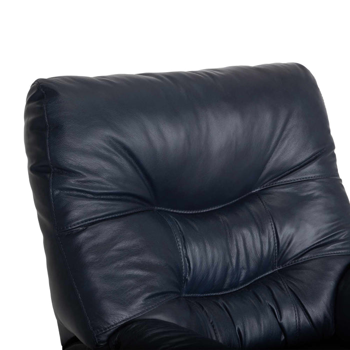 Franklin Furniture - Trilogy Rocker Recliner in Federica Navy Leather - 4595-Navy - GreatFurnitureDeal